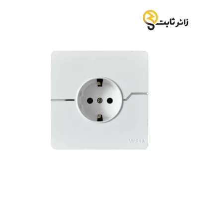 پریز ارت سفید T2 ویرا الکتریک