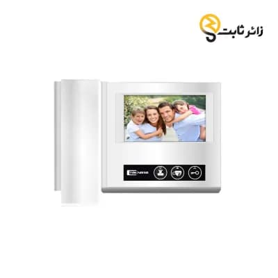 آیفون تصویری تکنما D43M حافظه دار رنگ سفید